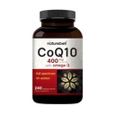 CoQ10 400mg με Ωμέγα 3 λιπαρά οξέα, 240 κάψουλες 