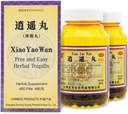 Xiao Yao Wan Herbal Supplement Pills 960 ct (120 Hizmetler | 480 Pills×2 Packs) - 逍遥丸 Free and Easy Herbal Teapills