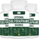 900MG Liposomal Sulforaphane Supplement Broccoli Extract, Liver Supplement for Antioksi, Digestion, Cellular Health 180 Capsules