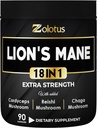 Zolotus Lions Mane Mushroom Complex Κάψουλες με Cordeyceps, Elderberry, Ginkgo Biloba, Bacopa - 90 Κάψουλες