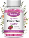 Şeker Free Resveratrol Gummies - Yüksek frekanslı Resveratrol Antioksi, Sağlıklı Ağlama, Cilt, Beyin, Organik - 60 Gummies