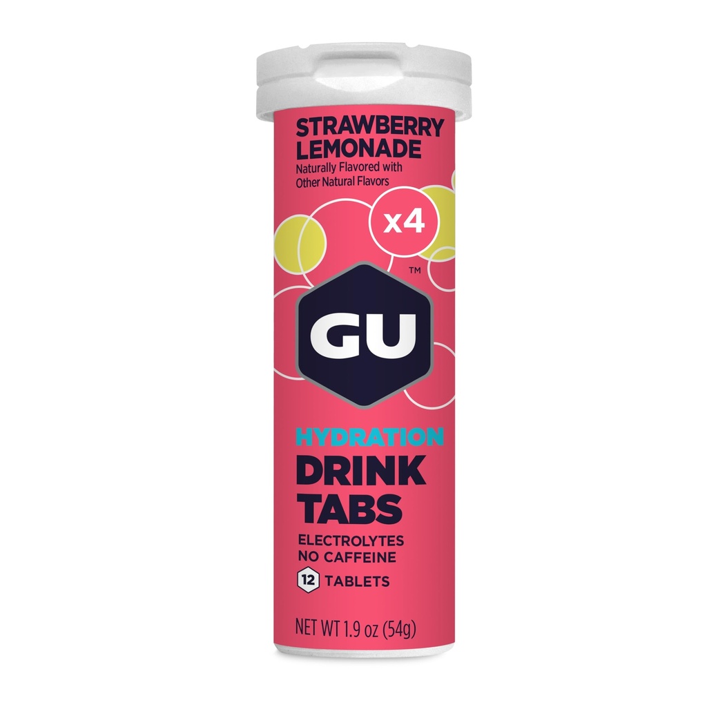 GU Energy Hydration Electrolyte Drink Tabletleri, Endurance Sports Drink for Run, Bisiklet, Triathlon, 4-Count (48 Hizmet)