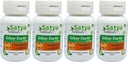 Giloy Forte Capsules 500 mg. 60 Veg. Capsule | Guduchi (Tinospora Cordifolia) Erkekler ve kadınlar için Kapsüller | Hint Ayurvedic Herbal Supplement/R, 60 Capsules (4 Şişeler)