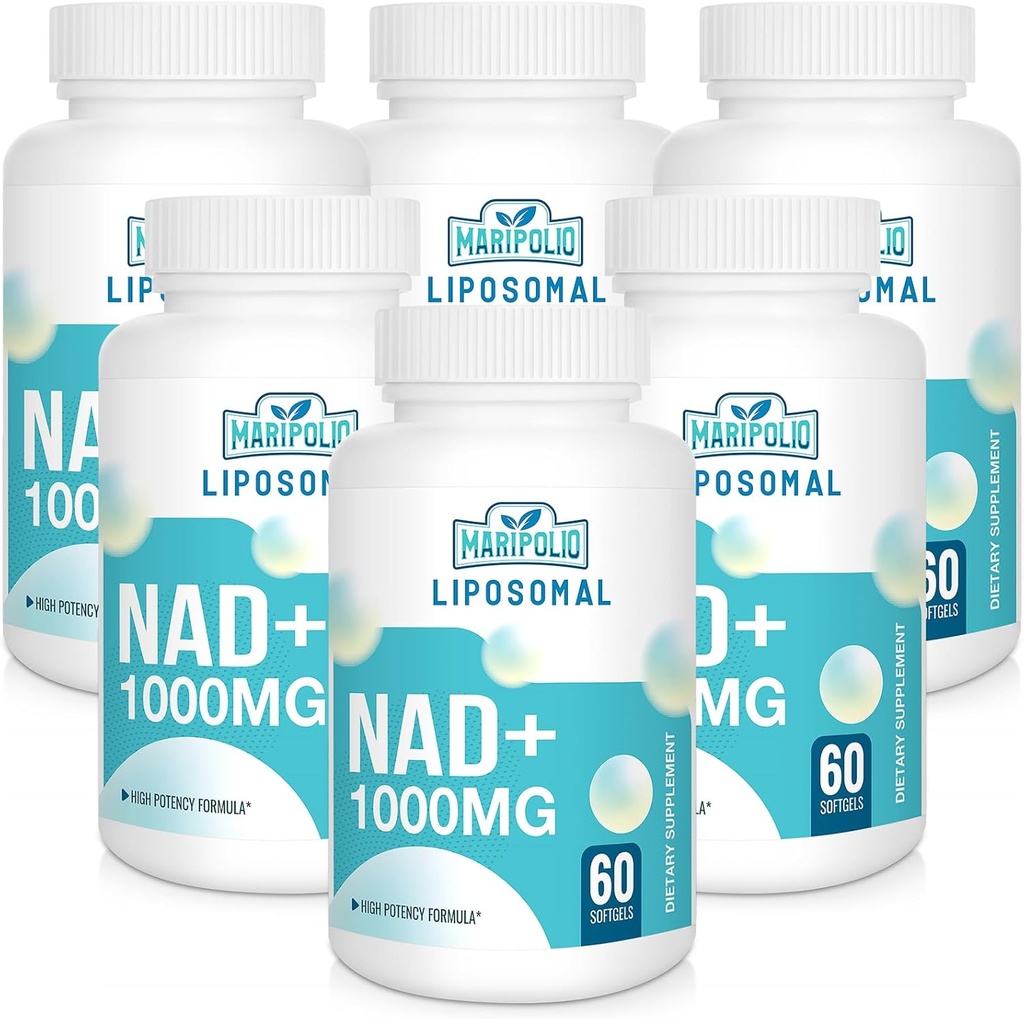 Liposomal NAD+ Supplement 1000 mg | En Yüksek NAD Pontecy | Max Aborpsiyon | Pure NAD Supplement | Enerji ve DNA Tamir, Aging Defense, Brain Function | 360 Softgels