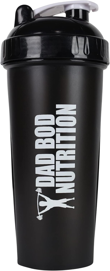 Baba Bod Beslenme Komik Protein Shaker Şişe 28 Ounce Su Kupası (Black Lid)