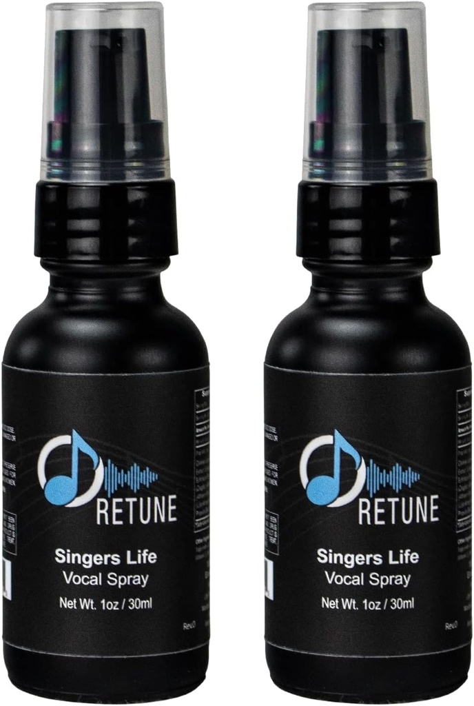 ChromaCast Retune Wellness 2pk 100mg Hemp Oil Singers Life Φωνητικό Σπρέι Λαρύγγι 30ml
