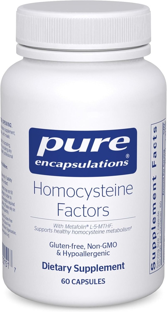 Pure Encapsulations Homocysteine Factors | Supplement to Support Normal Homocysteine Levels and Cardiovascular Health* | 60 Capsules