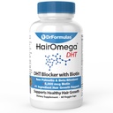 DrFormulas SaçOmega FB Blocker Biotin 5000 mcg Vitamins for Saç Büyüme Tamam | Kadınlar ve Erkekler için Saç Kayıp Pilleri, 30 Gün Supply