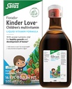 Floradix Kinder Love Children's Multivitamin - Herbal Supplement - Liquid Multivitamin for Kids - Vitamins A, C, D & E, Calcium & More - Vegetarian, Non-GMO, Gluten-Free - 16.9 fl oz
