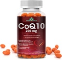 Yüksek hacimli CoQ10 200 mg - Kalp, Stamina ve Beyin Desteği için Gluten-Free Softgels - 60-Day Supply, 120 Kont