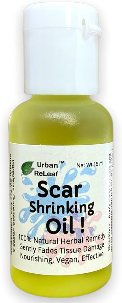 Αστική Releaf Scar Scrinking Oil ! Απαλά Fades καταστροφή ιστού, Nourishing Vegan Αποτελεσματικό. Βοηθάει τους Κέλοϊντς, τους Μπαμπς, τους Μεγαλωμένους Ουλούς. 100% Φυσική Ιατρική.