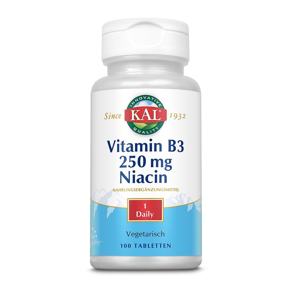 Kal 250 Mg δισκία νιακίνης, 100 μέτρα