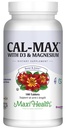 Maxi Healthuba 1000 mg D3 (400 IU) ve Magnezyum (750 mg) - Cal Max Diyetary Supplement for Bone, Diş ve Ortak Destek - Erkekler ve Kadınlar için - 180 Tablet