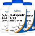 Nutricost D-Aspartic Acid Capsules (180 Caps) (3 Şişe)