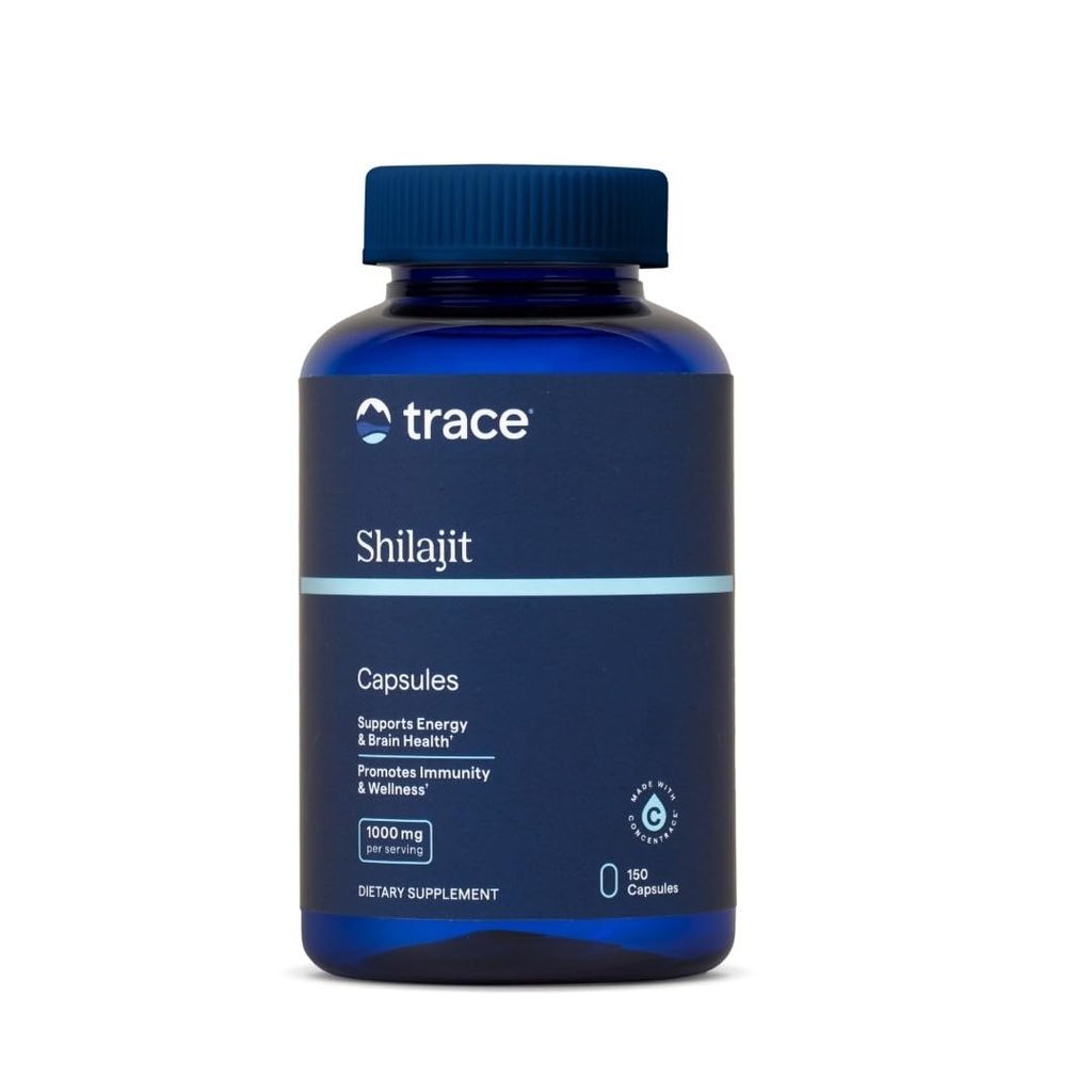 Trace Minerals Shilajit Capsules - Shilajit Supplement for Daily Wellness - Immunity Support - Energy, Brain Health & Digestion Support - 150 Count (75 Servings)