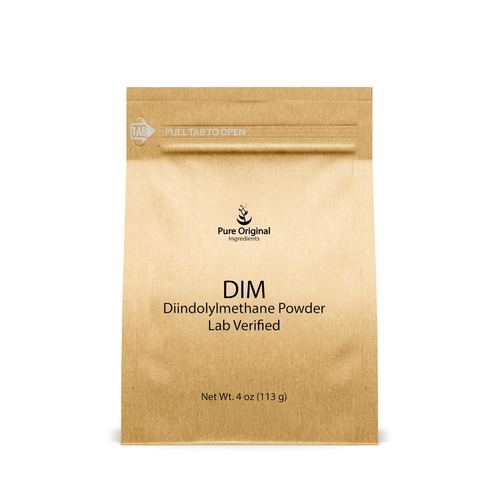 PURE αρχικά ΣΥΣΤΑΤΙΚΑ DIM, 4 oz, Diindolylmethane σκόνη, συμπλήρωμα διατροφής, χωρίς πρόσθετα, πάντα καθαρό