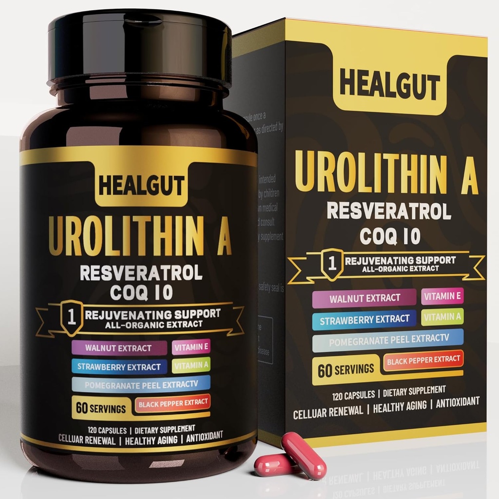 9-in-1 Urolithin A Supplement for Women Anti-Aging 1000 mg: Trans-Resveratrol ve CoQ10 ile Antioksi Capsules - USA Lab Sağlıklı Ağlama ve Hücresel Yenileme Desteği Doğruladı