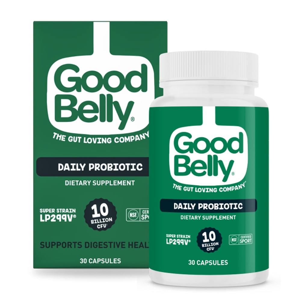 İyiBelly Probiyotik Capsules for Digestive Health | Vegan Probiyotik Supplement with 10 Milyar Live Cultures | Probiyotiks for Women & Men | 30 Capsules