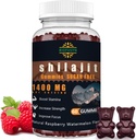 Shilajit Gummies για άνδρες και γυναίκες - 1400mg, καθαρό συμπλήρωμα Ιμαλαΐων, Υψηλή σε Ορυκτά & Fulvic οξύ, ενέργεια, εγκέφαλος, ενίσχυση της ανοσίας, σμέουρων άρωμα