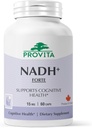 PROVITA NADH+ Forte | Bilişsel Destek Supplement with NADH, Coenzyme Q10 & Chlorophyll | Enerji Desteği, Focus, mental Clarity & Brain Health | Vegan Capsules | High Abase Hücreleri