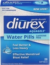 Diurex Aquagels - Caffeine Free Diuretic - Immediate Release - Relieve Water Bloat - 20 Kont