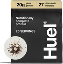 Huel Vegan Protein Toz | Vanilla | Tamam Beslenme | 20g protein Toz |% Plant-Based | 27 Vitamins & Minerals, Gluten Free, Non-GMO, Lactose Free | 26 Servisler