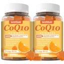 2 Pack CoQ10 500MG Gummies - Plus Omega-3, Magnezyum, B3 & çinko - 3X Daha İyi Abhidrasyon Coenzyme Q10 Kalp Sağlığı, Hücre Enerji & Antioksi, Non-GMO 120 Counts