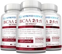 Onaylanan Bilim BCAA Supplement - 180 Tablet - 2400 mg - Performans ve Geliştir Kas Geliştirme - L-Leucine, L-Isoleucine, L-Valine - ABD'de Made in-GMOB