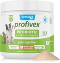 Vetnique Laboratuvarlar Köpekler için Probiyotikler All Natural Dog Chews & Toz for Digestive Health Probiyotik Supplements for Dogs 5 Strains of Probiyotiks & Prebiyotiks (Powder, 8.5oz)