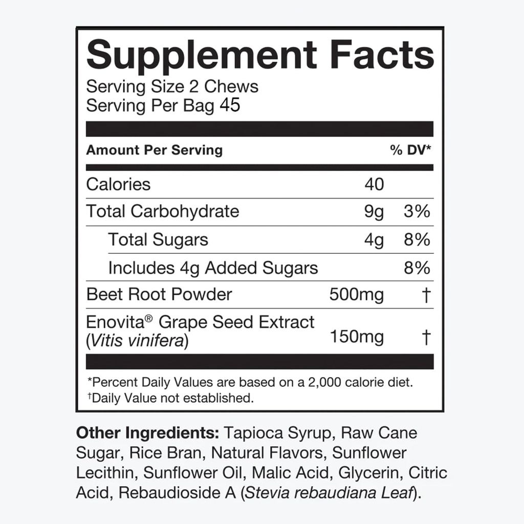 HumanN SuperBeets Heart Chews, 90 Count