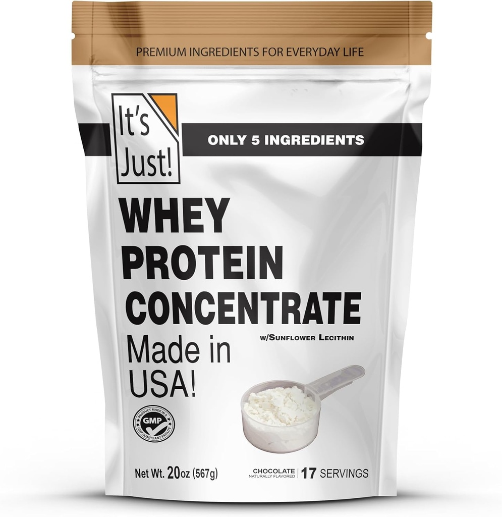 Sadece! -% 100 Whey Protein Yoğunluğu, ABD'de, Premium Body-80, Natural Cocoa Toz (1.25 Pound, Chocolate)