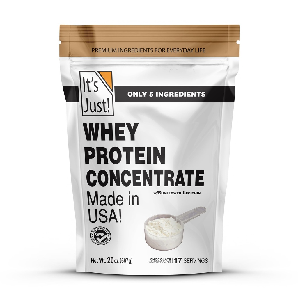 Sadece! -% 100 Whey Protein Yoğunluğu, ABD'de, Premium Body-80, Natural Cocoa Toz (1.25 Pound, Chocolate)