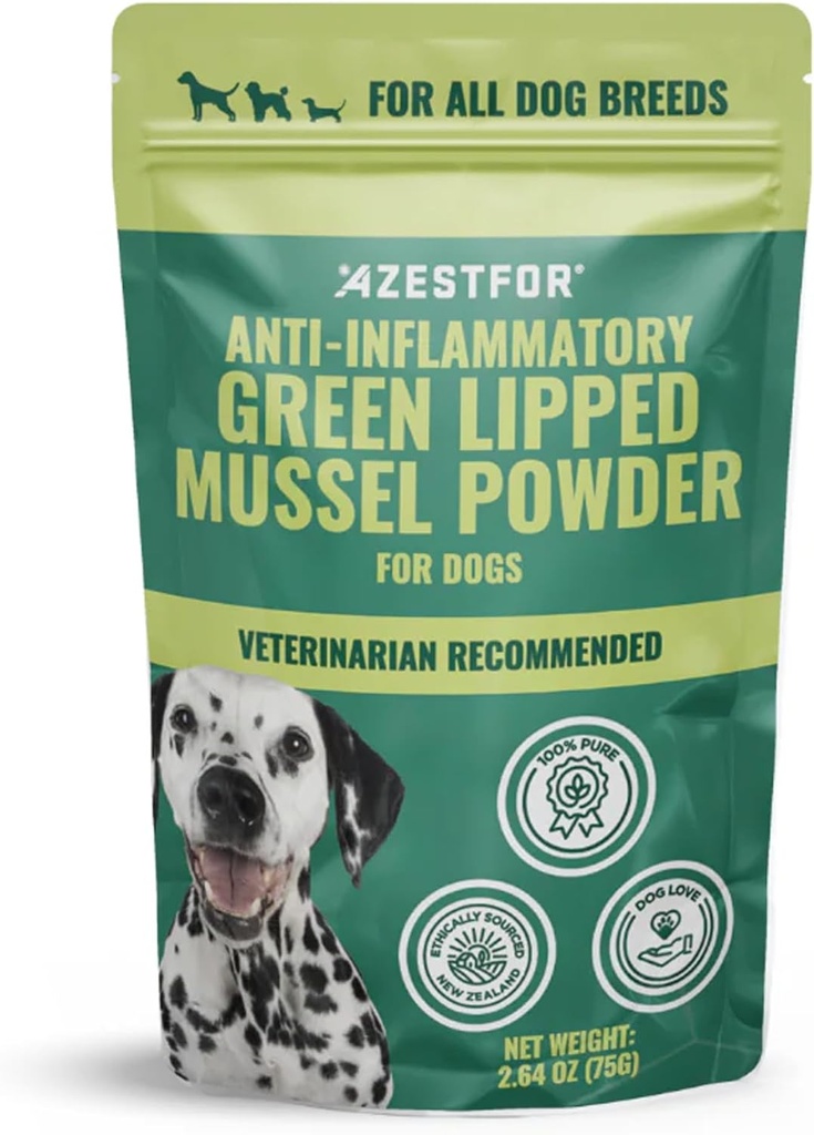 Köpekler için AzestFor Anti-Inflammatory Green Lipped Mussel for Dogs Toz