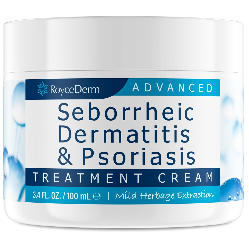 Roycederm Seborrheic Dermatitis Cream, Psoriasis için Scalp Tedavisi, Folliculitis, Kuru Scalp, Dandruff, Anti-Itch Cream For Soothing Relief