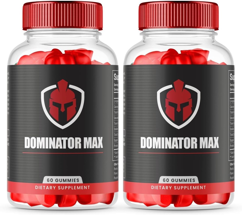 (2 Pack) Dominator Max Gummies Advanced Formula for Max Performance, All Natural Extra Strength Supplement, Dominator Max Gummies for Muscle growth and General Health Support (120 Gummies)