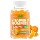 Yetişkinler ve Çocuklar için 1000 mg - Immune System & Collagen Support for Skin – Orange Flavor – Gluten Free, Non-GMO, Vegetarian – 60 Gummies