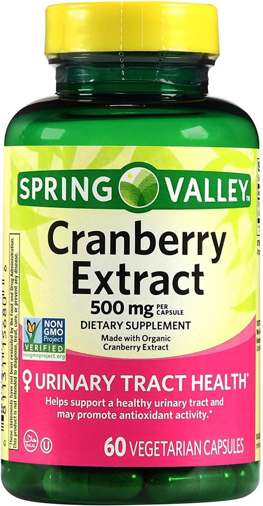 Spring Valley Cranberry Extract, 60 sayı, Capsule per Capsule