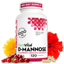Plantvital D Mannose Κάψουλες με Cranberry - D-μαννόζη 1000mg Κάψουλες - Υψηλή Ικανότητα για Μπλαντέρ, Νεφρό και Ουρολοίμωξη Υποστήριξη. Cranberry Powder με Hibiscus και Dandelion. 2 Μήνες Προσφορά
