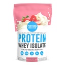Portions Master CFM Whey Isolate Protein Toz, 2 LB, 23g Low Carb, Low Fat, Cold-Processed, Fast Absorbing, Muscle growth & Recovery Support (Strawberries & Cream)