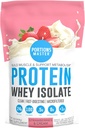 Portions Master CFM Whey Isolate Protein Toz, 2 LB, 23g Low Carb, Low Fat, Cold-Processed, Fast Absorbing, Muscle growth & Recovery Support (Strawberries & Cream)