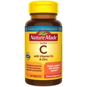 Nature Made Super C, Vitamin C ve çinko with Vitamin D3, Diyetsel Supplement for Immune Support, 60 Tablet, 60 Gün Supply