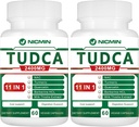 TUDCA Supplements 2400MG, Bile Salts Kompleks for Liver Detox & Gallbladder Cleanse, Erkekler ve Kadınlar için Anti-Aging, Digestive Health 120 Capsules