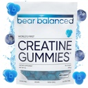 Ayılar Erkekler ve Kadınlar için Kreşin Gummies - Kreorie®tine Monohidrat, L-Theanine, L-Tyrosine & B12 Kas Büyüme, Güçlü, Focus, Enerji ve Sağlık - Low Calorie, Sugar-Free, & Vegan