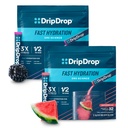 DripDrop Hydration - Elektrolyte Toz Paketleri - Watermelon & Berry - 64 Count