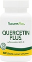 NaturesPlus Quercetin Plus ile C & Bromelain - 650 mg, 60 Vejetaryen Tabletler - Gluten-Free - 30 Hizmet