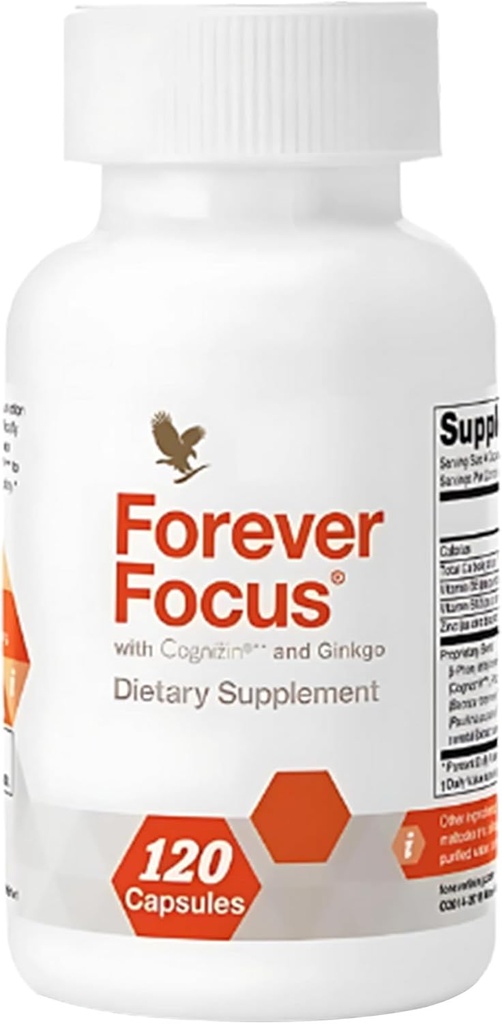 Sonsuz Yaşam - Sonsuza Kadar Odak - Beyin Clarity ve Cog ETF, Bacopa ve Vitaminlerle Odak - Öğrenciler için, Profesyoneller ve Yaşlılar - 120 Capsule