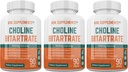 3 Şişeler Konline Bitartrate 900 mg Yüzde 270 Total Capsules KRK Tamamlar