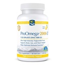 Nordic Naturals ProOmega 2000-D - Fish Oil, 1125 mg EPA, 875 mg DHA, 1000 IU Vitamin D3, Cardiovascular, Nöroloji, Eye ve Immune Health, Lemon Flavor, 60 Soft Gels