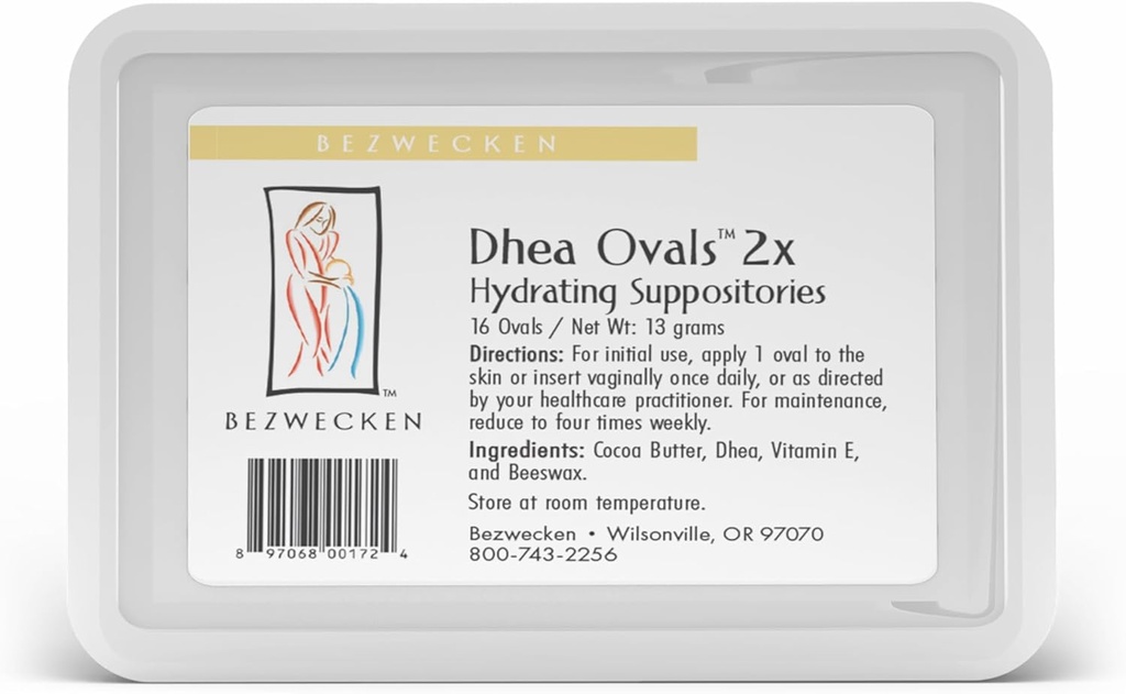 Bezwecken – DHEA YAS 2X – Oval Suppositories - Estrogen & Progesterone Ücretsiz - Aynı Güvenli Formula - Menopausal Kadınlarda Tamamen Formülasyon