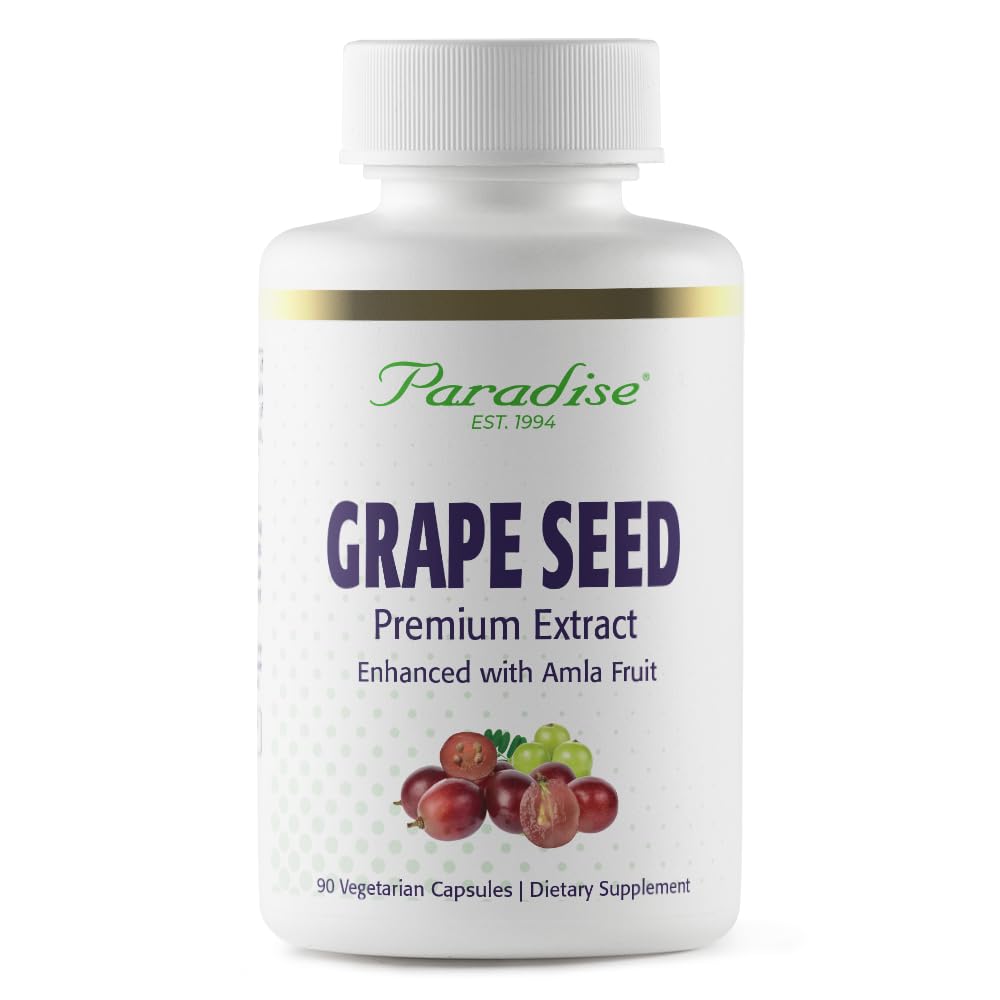 Cennet Herbs Grape Tohumu, Active Whole Spectrum, Antioksi, Vegan, GMO, Gluten Free, 90 Vegetarian Capsules